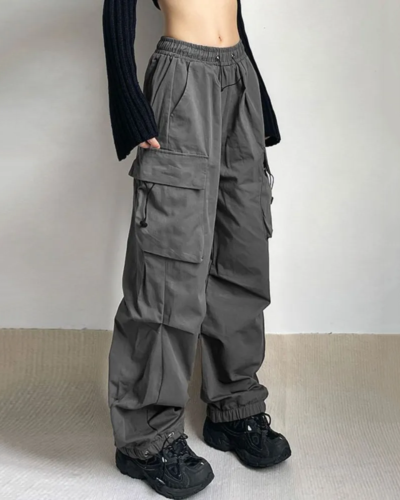 定番超激得Y2K detachable polyester cargo pants パンツ