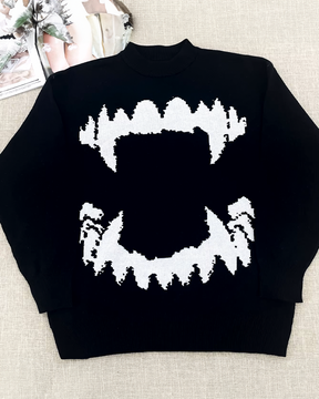 Vampire Teeth Sweater