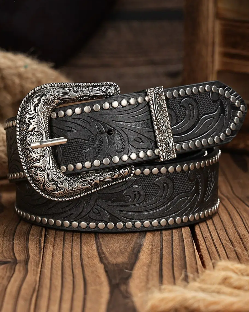 Studded Western Belt