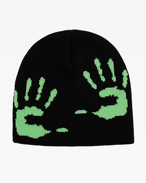 Black And Green Beanie