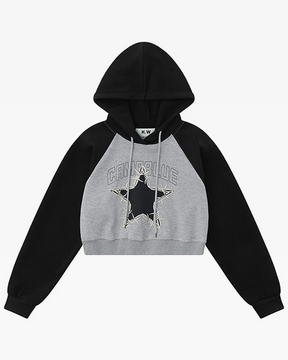 Star Cropped Hoodie