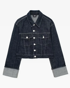 Womens Cropped Denim Jacket