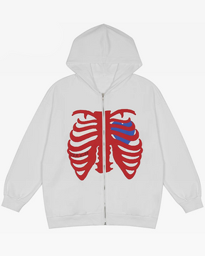 White Skeleton Hoodie