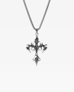 Flame Cross Necklace