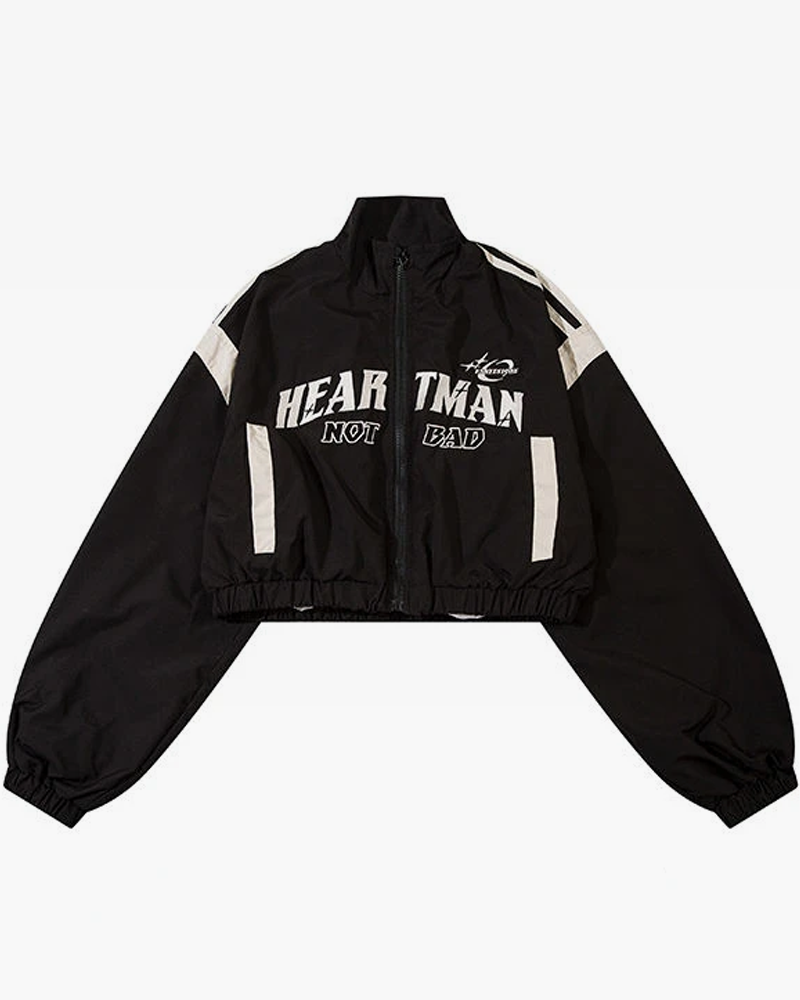 Crop Track Jacket | Y2K Wave