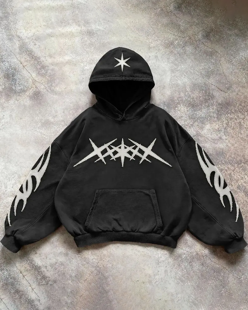 Black Y2K Hoodie