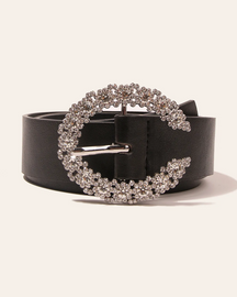 Rhinestone Buckle Belt