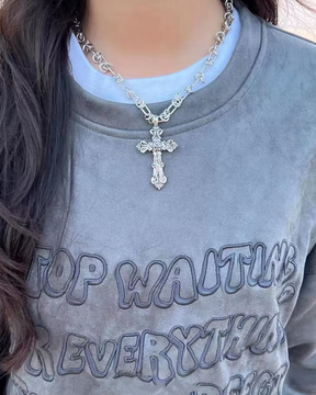 Cross Necklace Y2K