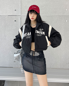 Crop Track Jacket | Y2K Wave Crop Track Jacket | Y2K Wave