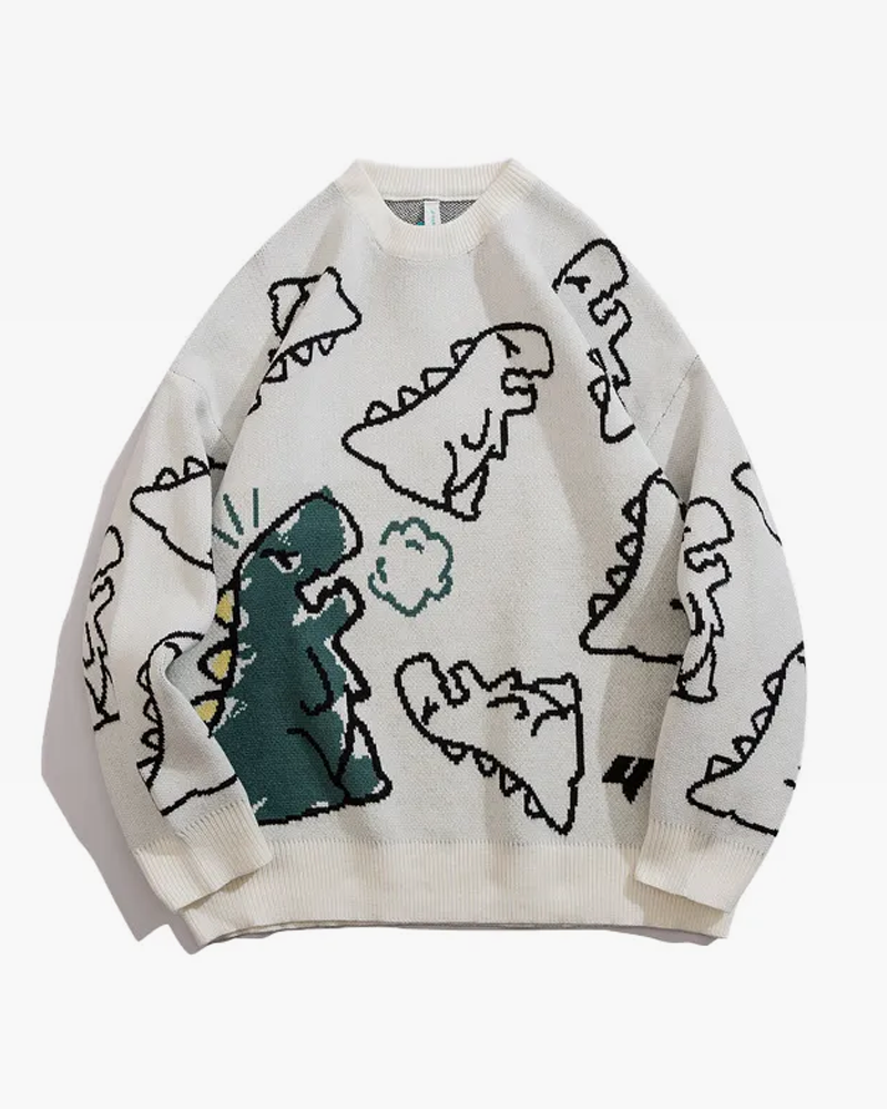 Dinosaur sweater discount