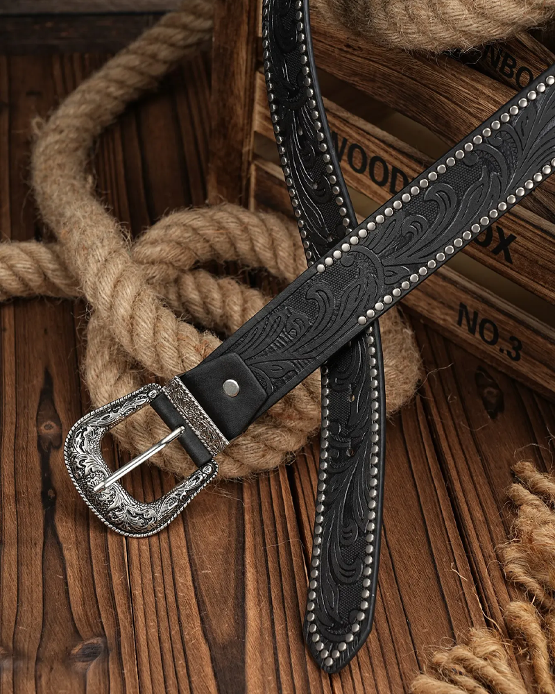 Studded Western Belt
