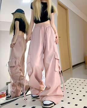 Light Pink Parachute Pants