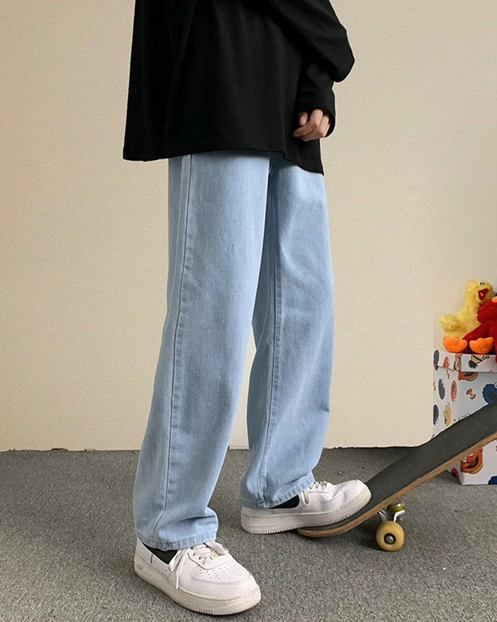 Light Blue Loose Jeans | Y2K Wave