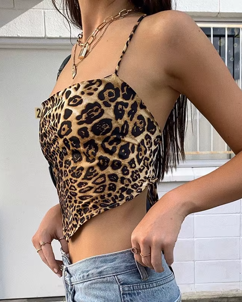 Leopard Crop Top