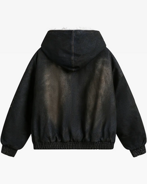 Denim Jacket With Fur