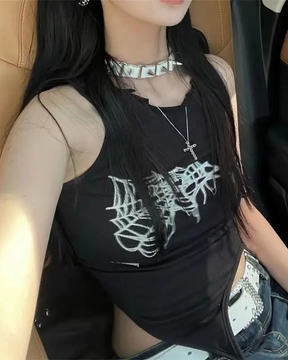 Spider Web Tank Top