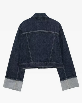 Womens Cropped Denim Jacket