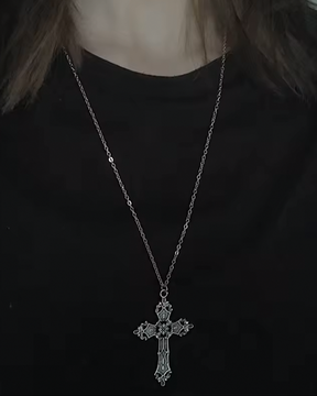 Cross Necklace Y2K