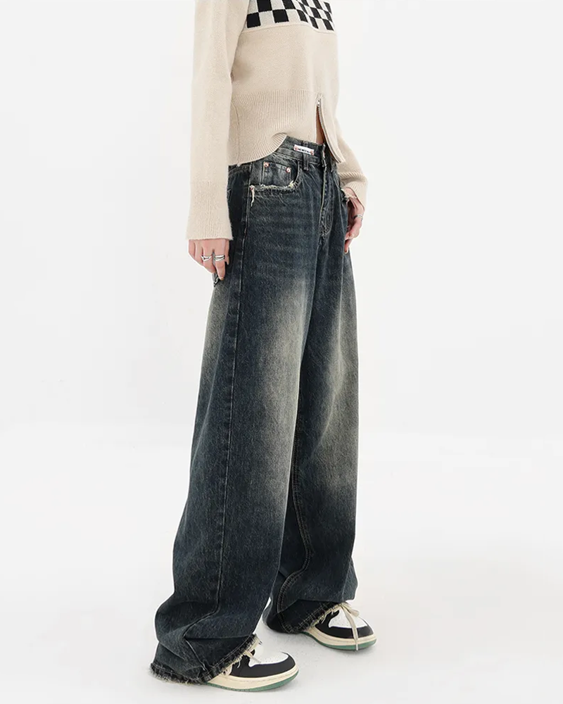 High Waisted Baggy Jeans