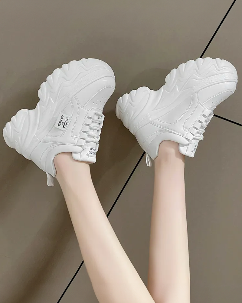 Chunky Sneakers Women Y2K Wave