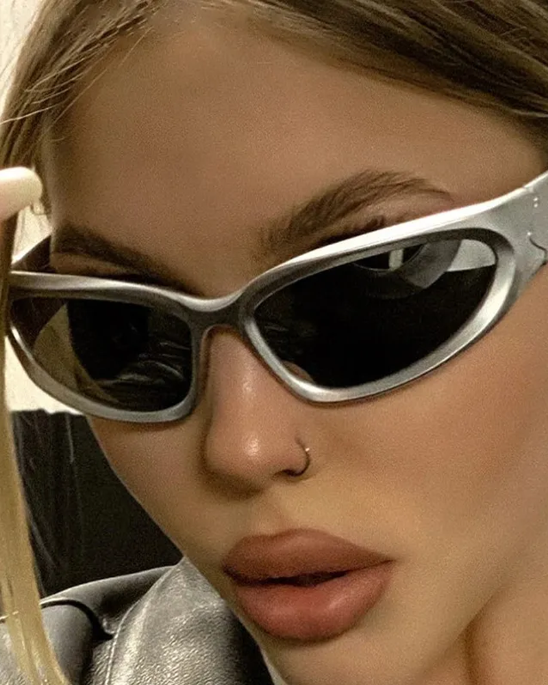 Silver Y2K Sunglasses
