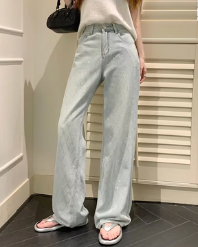 Rhinestone Jeans Y2K