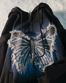 Butterfly Zip Up Hoodie