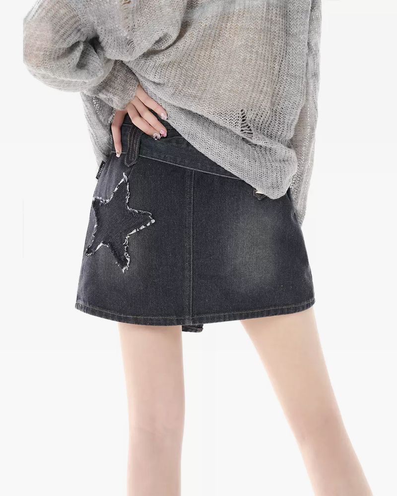 Mini Jean Skirt Y2K