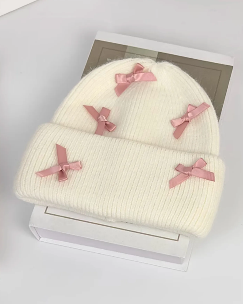 Beanie With Bows