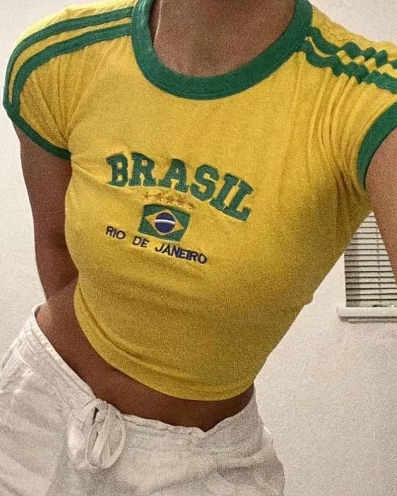 Brasil Crop Top