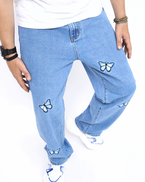 Jeans With Butterflies