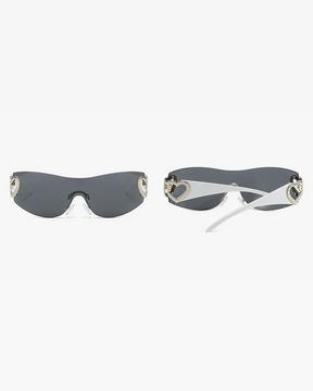 Rimless Heart Sunglasses