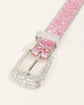 Pink Rhinestone Belt