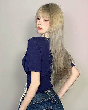 Collared Crop Top