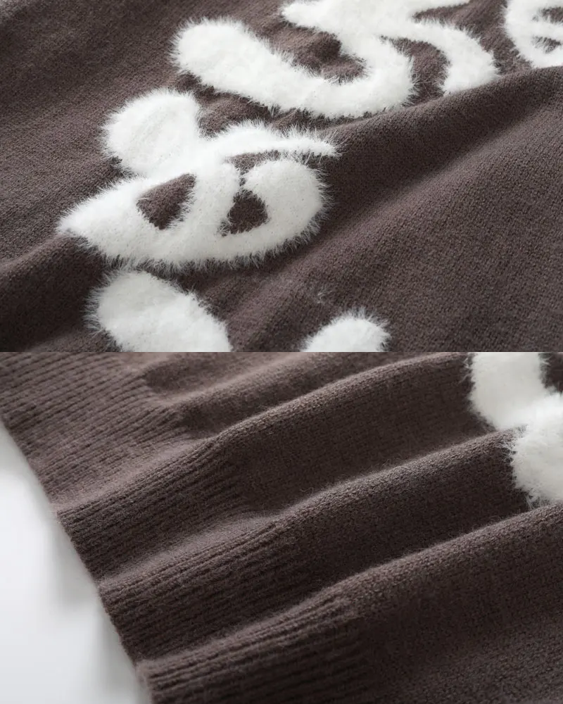 Knit Sweater Streetwear | Y2K Wave Knit Sweater Streetwear | Y2K Wave