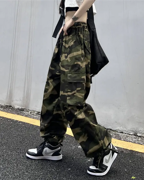 Camo Baggy Pants Womens