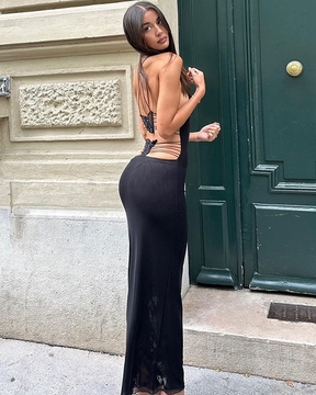 Black Bodycon Maxi Dress