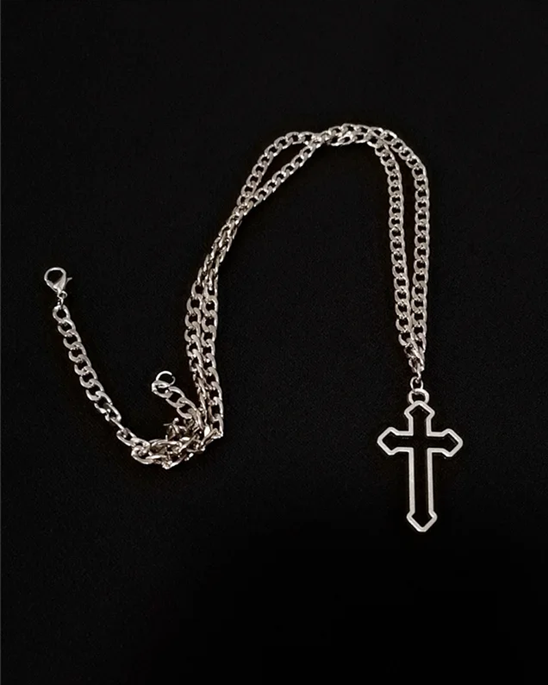 Hollow Cross Necklace