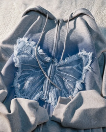 Butterfly Zip Up Hoodie