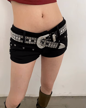 Rhinestone Western Belt Womens