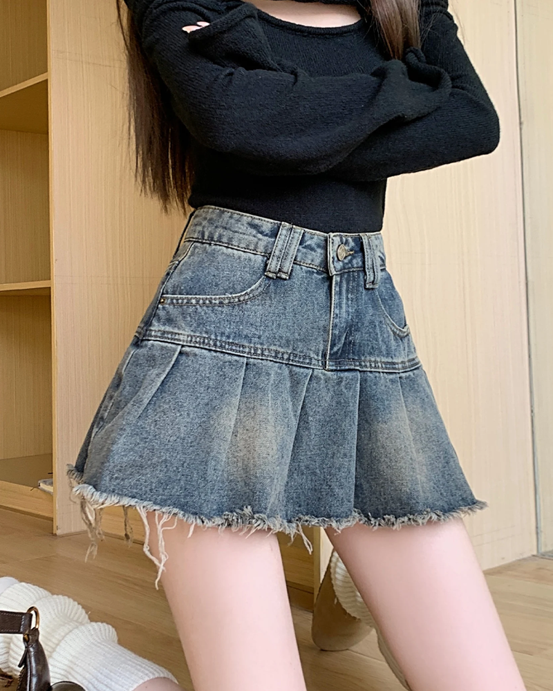 Y2K Denim Mini Skirt