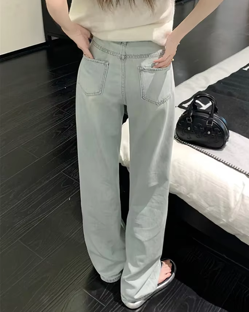 Rhinestone Jeans Y2K