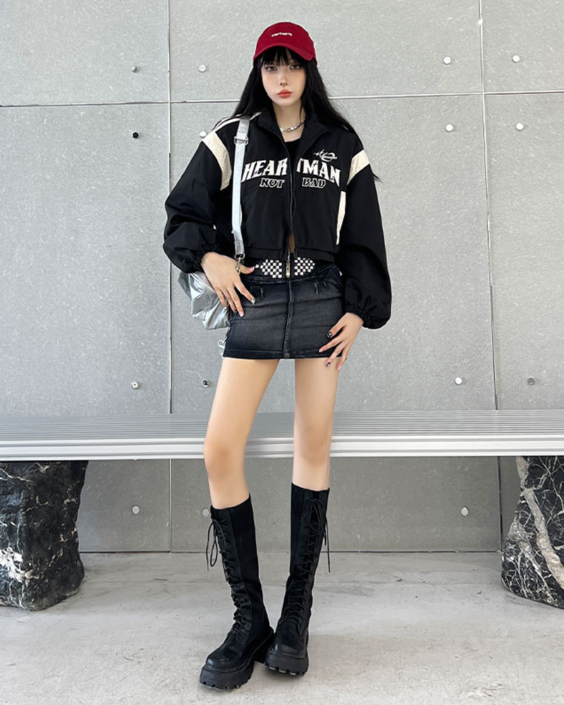 Crop Track Jacket | Y2K Wave Crop Track Jacket | Y2K Wave