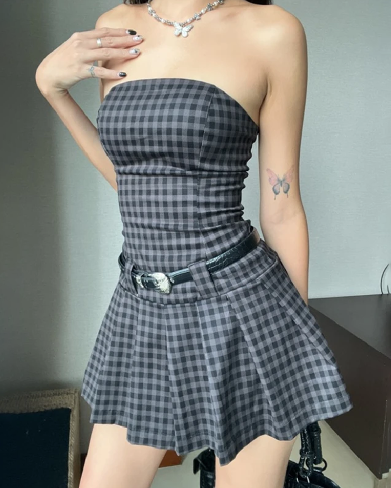 Gingham Mini Dress