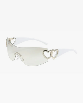 Rimless Heart Sunglasses