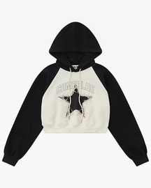 Star Cropped Hoodie