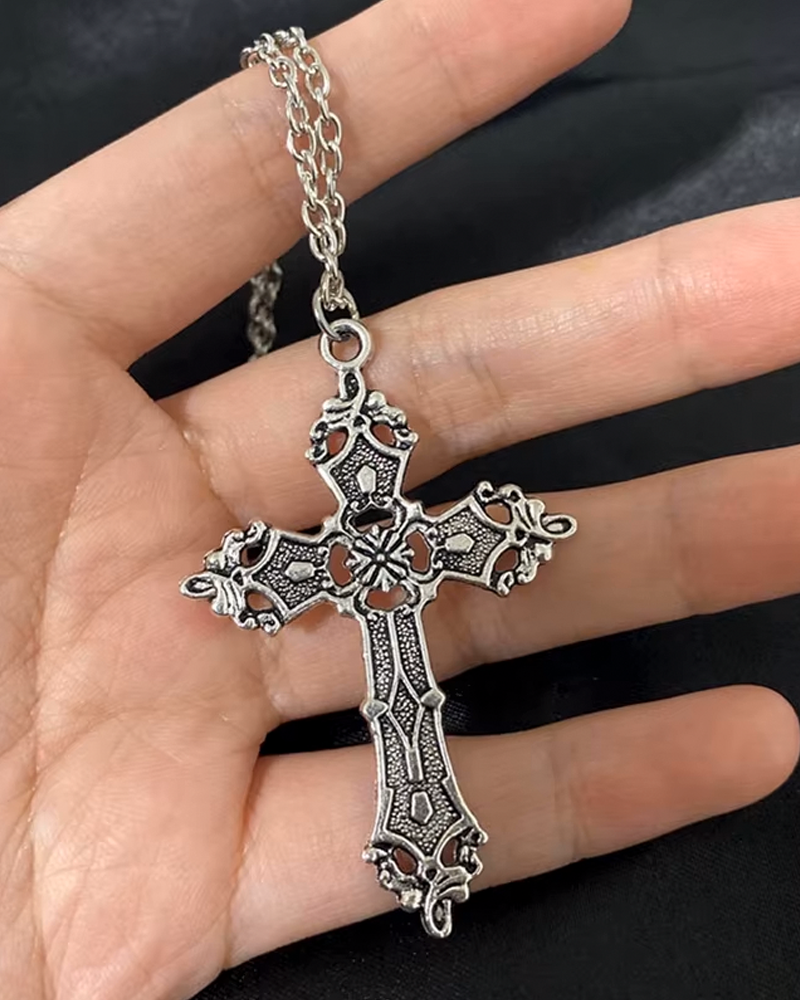 Cross Necklace Y2K