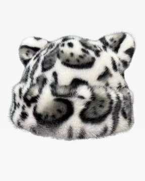 Womens Leopard Beanie