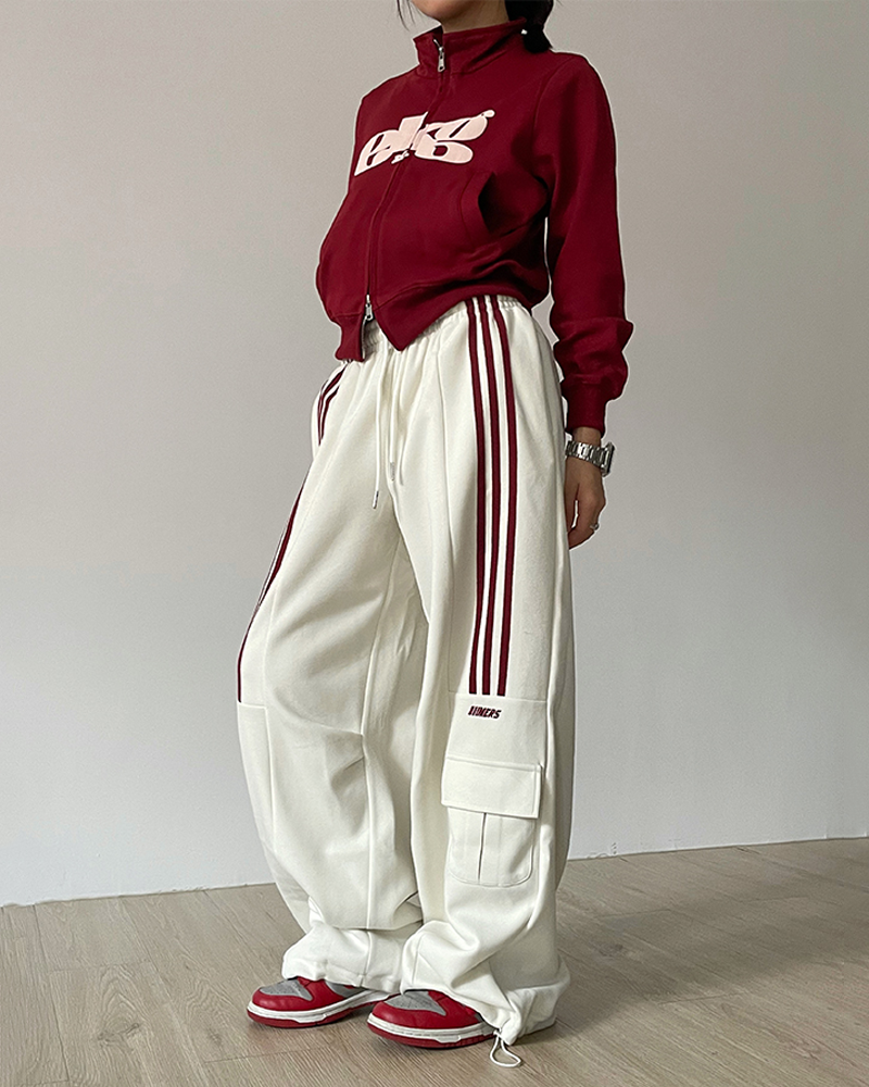 Baggy white sweatpants sale