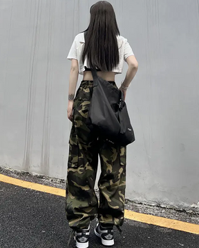 Camo Baggy Pants Womens